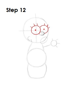 How to Draw Maggie Simpson Step 12