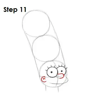 Draw Marge Simpson Step 11