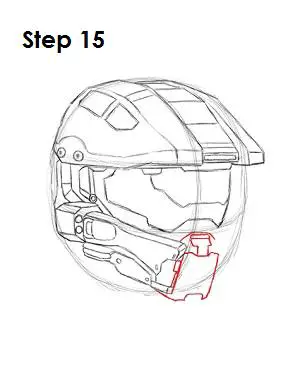 How to Draw Master Chief Step 15
