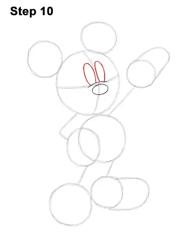 How to Draw Mickey Mouse (Full Body)