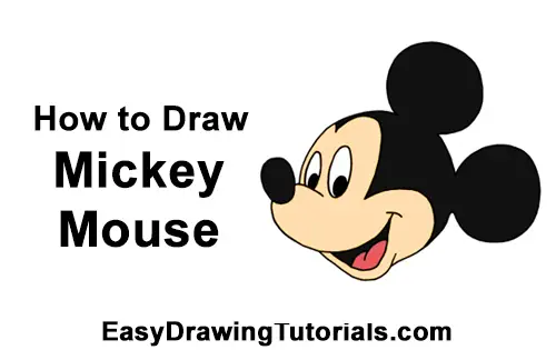 How to Draw Mickey Mouse Head Disney