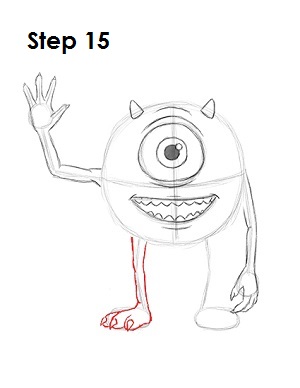 How to Draw Mike Wazowski Step 15