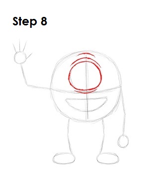 How to Draw Mike Wazowski Step 8