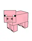 How to Draw Pig Minecraft Pink Mob