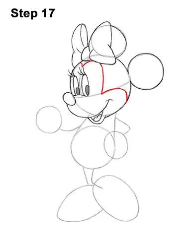 How to Draw Minnie Mouse (Full Body)