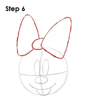 how to draw a minnie mouse bow