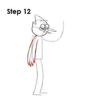  Draw Mordecai Step 12