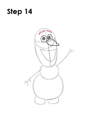 Draw Olaf Frozen 14