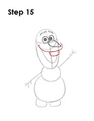 Draw Olaf Frozen 15