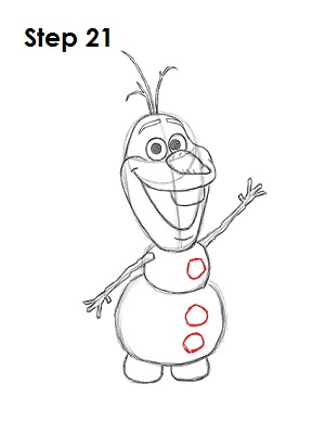 Draw Olaf Frozen 21