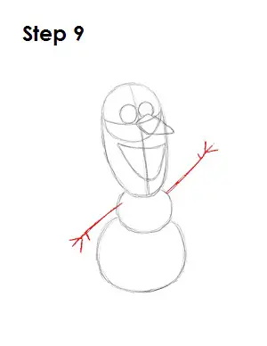 Draw Olaf Frozen 9