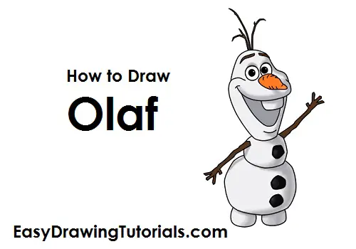 How to Draw Olaf Snowman