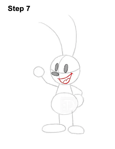 How to Draw Oswald the Lucky Rabbit Disney 7