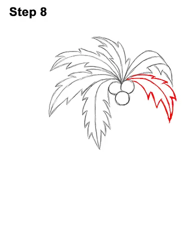 How to Draw Cartoon Palm Tree Tropical Island Beach 8