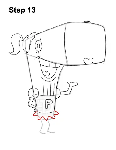 How to Draw Pearl Krabs Spongebob Squarepants 13