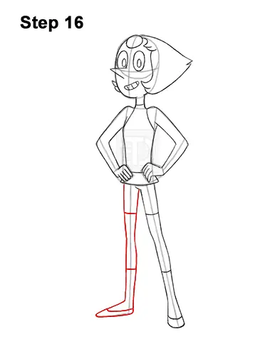 How to Draw Pearl Steven Universe Full Body 16