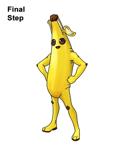 How to Draw Fortnite Peely Skin Banana