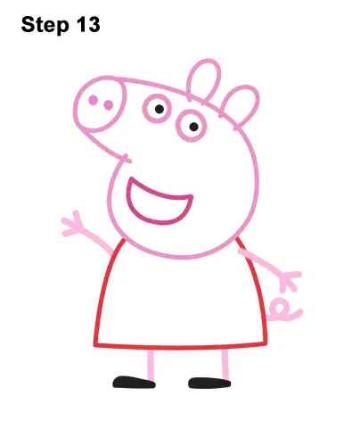 How to Draw Peppa Pig with Step-by-Step Pictures