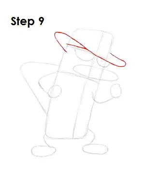 Draw Perry the Platypus Step 9