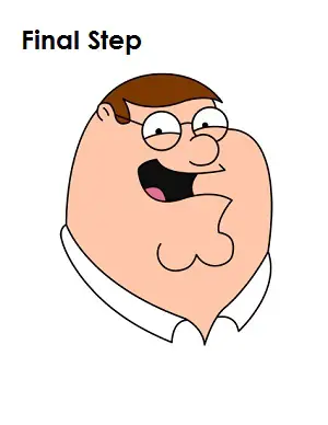 How to Draw Peter Griffin Completed Drawing
