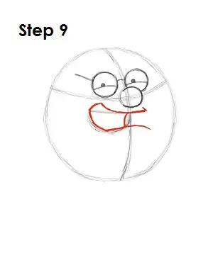How to Draw Peter Griffin Step 9