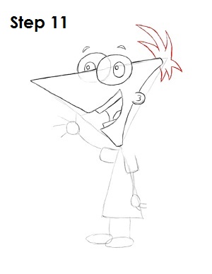 how to draw phineas and isabella