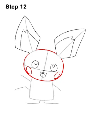 How to Draw Pichu Pikachu Yellow 12