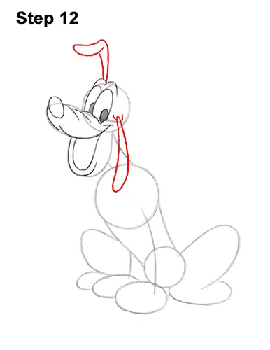 How to Draw Pluto Dog Disney Full Body 12