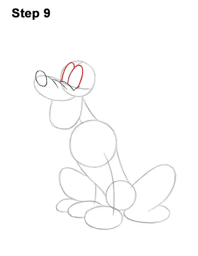 How to Draw Pluto Dog Disney Full Body 9