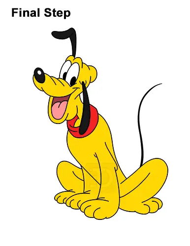 How to Draw Pluto Dog Disney Full Body