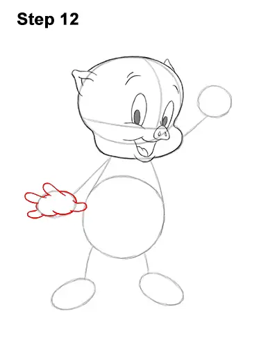 How to Draw Porky Pig Full Body Looney Tunes 12