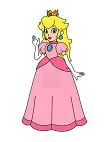 How to Draw Princess Peach Full Body Super Mario Bros
