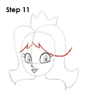 Draw Princess Daisy Step 11