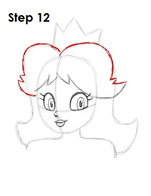 Draw Princess Daisy Step 12