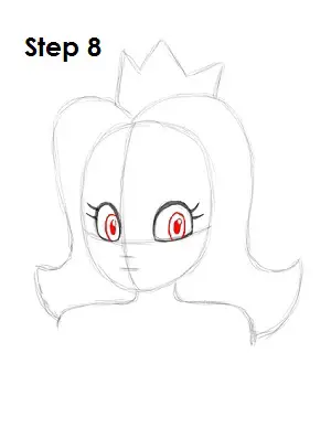 Draw Princess Daisy Step 8