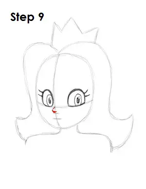 Draw Princess Daisy Step 9
