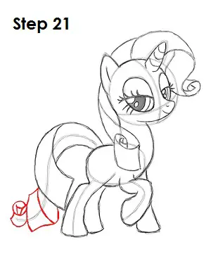 Draw Rarity Pony 21