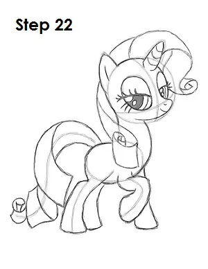 Draw Rarity Pony 22