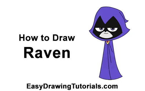How to Draw Raven Teen Titans Go Full Body
