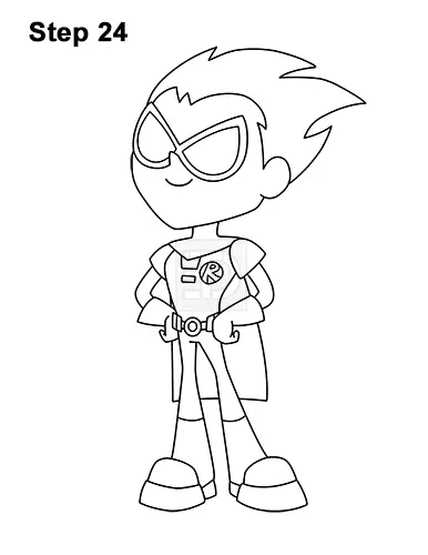 How to Draw Robin (Teen Titans Go!) VIDEO & Step-by-Step Pictures
