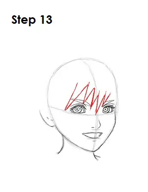 How to Draw Roxas Step 13