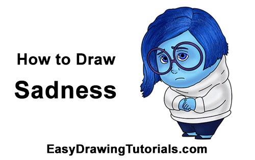 How to Draw Sadness (Inside Out)