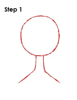 How to Draw Sally Step 1