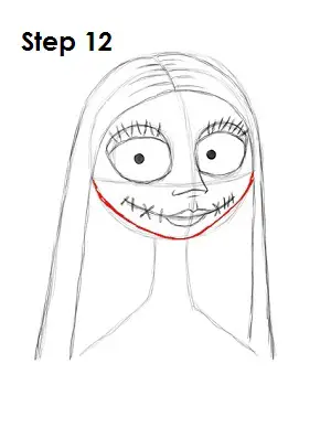 How to Draw Sally Step 12