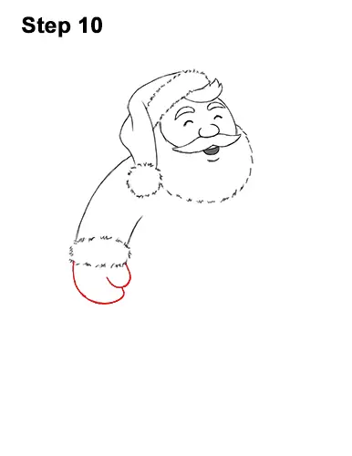 How to Draw Santa Claus Christmas Full Body 10