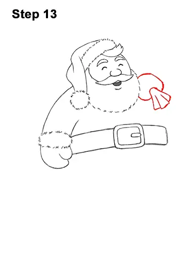 How to Draw Santa Claus Christmas Full Body 13