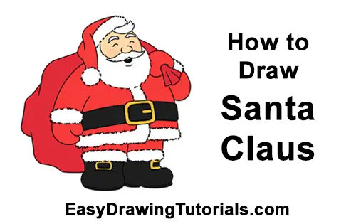 How to Draw Santa Claus Christmas Full Body