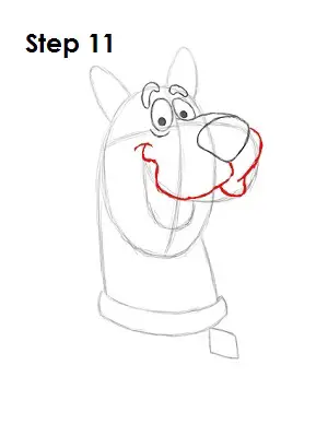 How to Draw Scooby-Doo Step 11