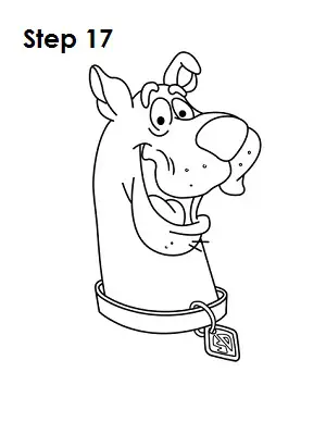 How to Draw Scooby-Doo Step 17