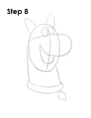 How to Draw Scooby-Doo Step 8
